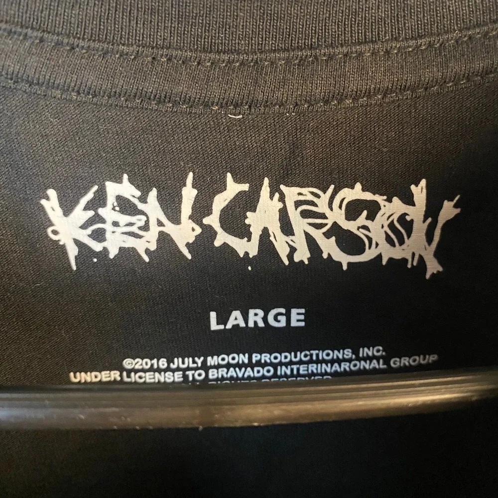 Ken Carson 2024 Live Chaos Tour Gorecore Black Graphic Band T Shirt Large